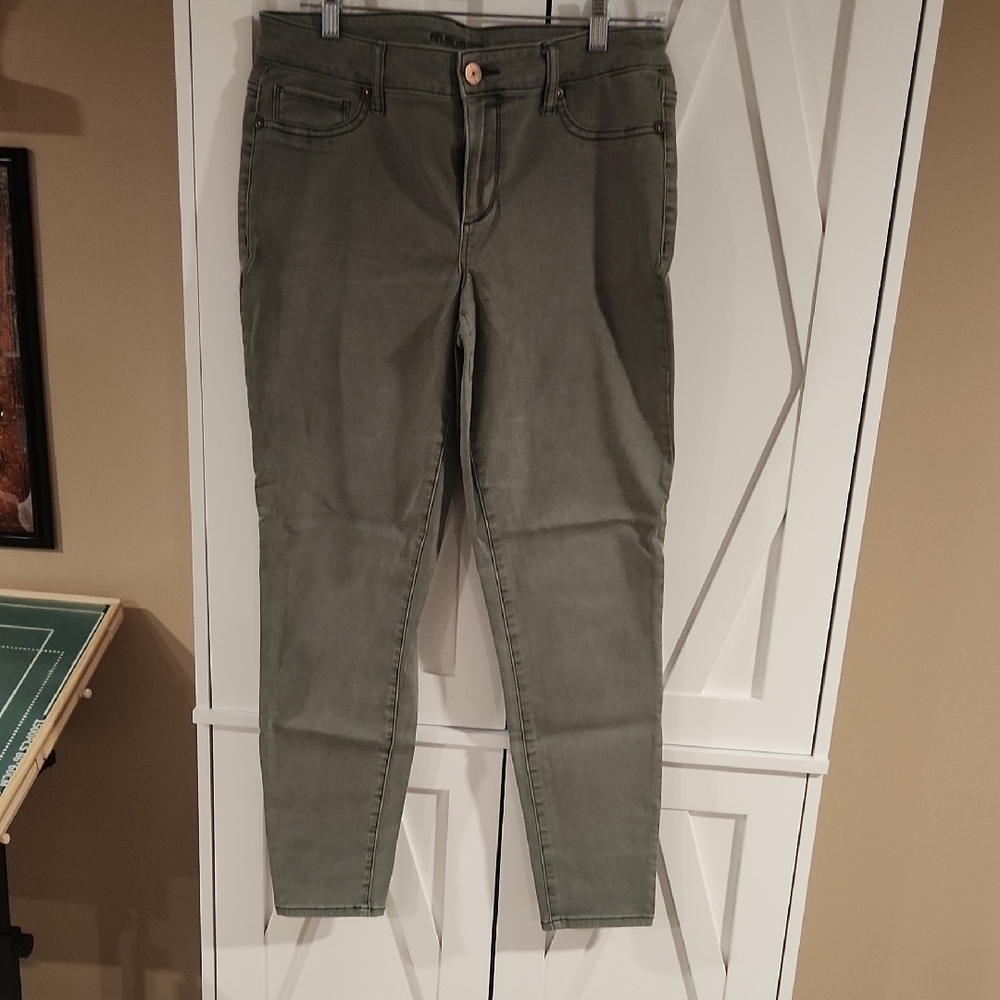 Olive Green Maurices Skinny Jeans